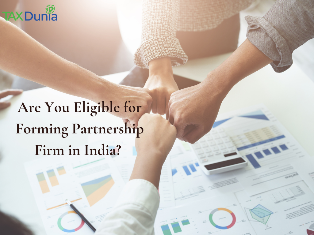 eligibility for forming partnership firms in India