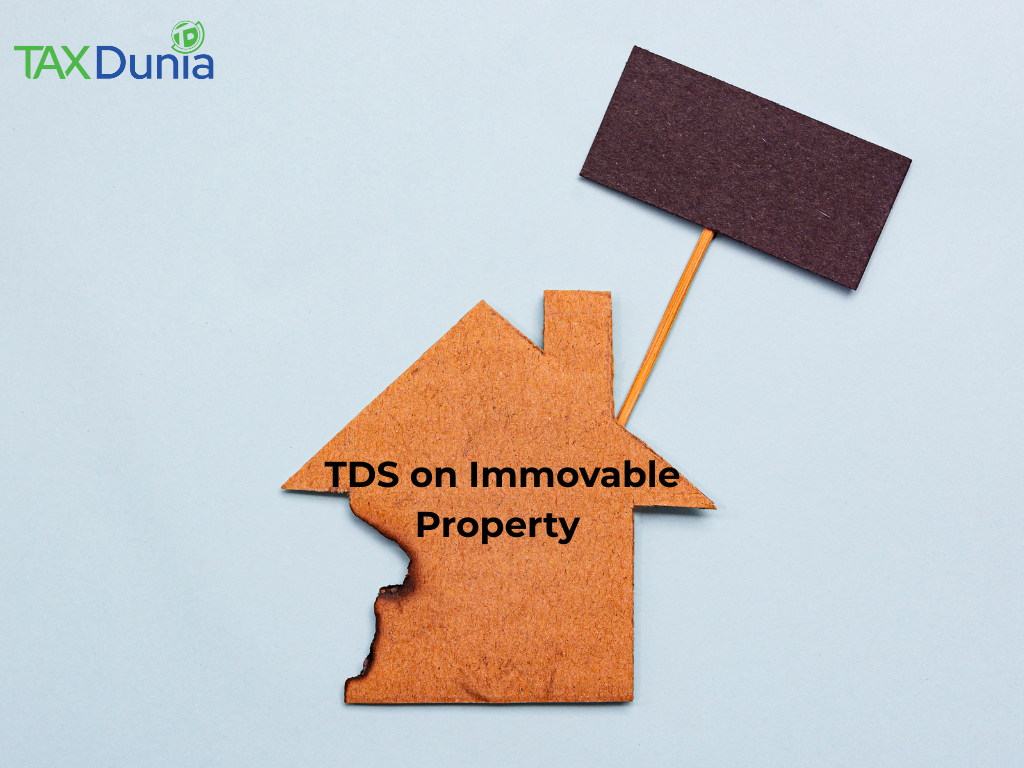 form 26QB TDS on immovable property